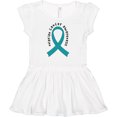 thumbnail image 3 of Inktastic Ovarian Cancer Awareness Ribbon Girls Baby Dress, 3 of 5