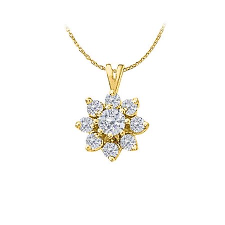 Precious Diamond Flower Pendant In 14k Yellow Gold Canada - Diamond Flower Pendant Gold Precious Diamond Flower Pendant In 14k Yellow Gold Canada - Diamond Flower Pendant Gold