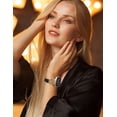 thumbnail image 6 of TOYOUTHS Leather Band Compatible with Fitbit Versa 4/Versa 3/Fitbit Sense 2/Sense Band Women, Slim Thin Dressy Designer Premium Leather Strap with Interlock Buckle for Versa 3 4 Sense 2 Smartwatch, 6 of 6