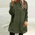 thumbnail image 3 of Oversized Hoodies for Women Casual Long Sleeve Y2k Sweatshirt Dress with Pockets Trendy Fuzzy Fleece Pullover, 3 of 5