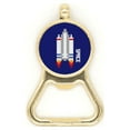 thumbnail image 1 of Ouvre-bouteille de Bière Pixel Univers Fusée de Vaisseau Spatial Porte-Clés en Acier Inoxydable, 1 of 3