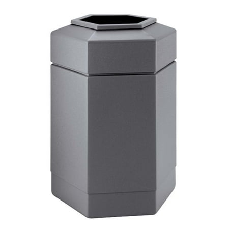 Commercial Zone 737103 30-gallon Hex Waste Container - Gray