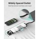 thumbnail image 3 of Protector contra sobretensiones Power Strip HOPOW, paquete de 2 unidades, 10 pies con puertos USB, 3 of 4