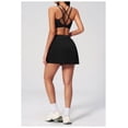 thumbnail image 6 of PISONIC 2 Piece Tennis Dresses for Women High Waisted Pleated Skirt Sets Workout Sports Bra Golf Outfits, 6 of 8