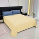 thumbnail image 5 of Sábana de cama de color sólido, cubrecama de algodón lavado con agua 120cmx230cm, amarillo, 5 of 6