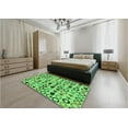 thumbnail image 4 of Ahgly Company Indoor Rectangle Patterned Dark Lime Green Area Rugs, 8' x 12', 4 of 6