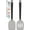 Gray, variant on 2 Pack Silicone Spatula Set, High Heat Resistant, BPA Free Kitchen Spatula, Solid & Slotted Turner for Non-Stick Pans, Sautéing, and Flipping (2, PureBlack)