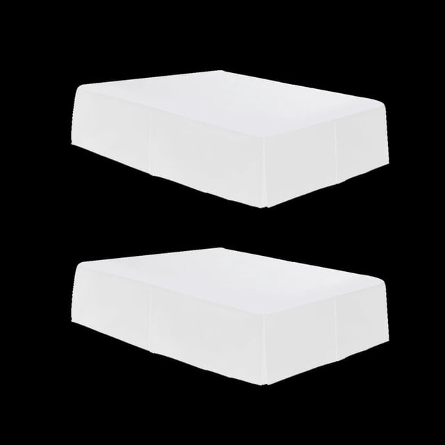2 Unidads s De Cama Protector Ropa De Muebeles Adecuado Para Zulema Falda de cama plisada de hotel