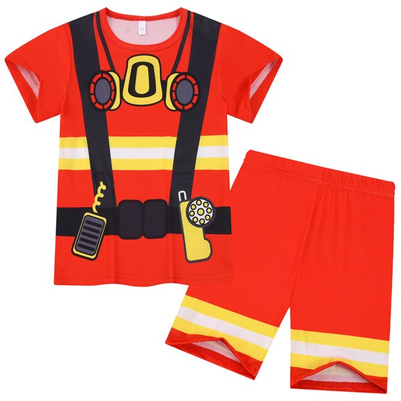 FAOWME Child Boys Outfit Sets For Home Casual Comfortable Short Sleeve Tshirts Tops And Shorts Combo For Ages 3 8 Clothes Sets Versatile O-Neck Dailywear