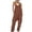 Brown, variant on Workout Jumpsuits for Women Casual Loose Overalls with Large Pockets Outwear,RD4,L