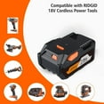 thumbnail image 4 of 1Pack 18V 7000mAh Battery Replace for Rigid R840087 Li-ion Black R840083 R840084 R840085 R840086, 4 of 6