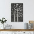 thumbnail image 3 of Wall26 Canvas Print Wall Art Black & White Forest Tree Print Silhouette Nordic Fairytale Artwork Nature Wilderness Illustrations Modern Art Decorative Floral Botanical Wall Decor - 12"x18", 3 of 5