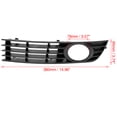 thumbnail image 2 of Car Front Bumper Left Side Fog Light Grille Lamp Cover 8E0807681 Black for Audi A4 B6 2001-2005, 2 of 7