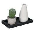 thumbnail image 5 of REGALWOVEN Silicone Bathroom Tray Soap Dispenser Tray Jewelry Organizer for Restroom, Dresser, Sink Black 8" x 4", 5 of 6