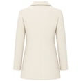 thumbnail image 4 of Afelkas Women Winter Peacoat Single Breasted Notched Lapel Tailored Fit and Flare Wool Blend Coat with Pockets, 4 of 7