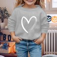 thumbnail image 2 of REDARER Girls' Graphic Hoodie, Soft Long Sleeve Sweatshirt, Cute Pullover with Y2K Prints, Kids Playwear,for 3-4 Years, 2 of 4
