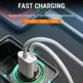thumbnail image 3 of 100W Car Fast Charger, Super Compact 2-in-1 USB & Type-C Adapter with LED Light, Stable & Constant Charging, Universal Compatibility – Mobile Phones, Multipurpose Car Gadget & Daily Essential, 3 of 12