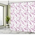 thumbnail image 5 of Ambesonne Purple Shower Curtain, Blooming Flowers Nature, 69"Wx84"L, Violet Green, 5 of 5