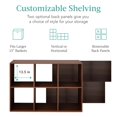 thumbnail image 3 of Organizador de almacenamiento Best Choice Products, 6 cubos, color nogal, 3 of 8