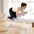 thumbnail image 2 of Goplus Adjustable Abdominal Trainer with Elbow Support Knee Protection and LCD Monitor White, 2 of 10
