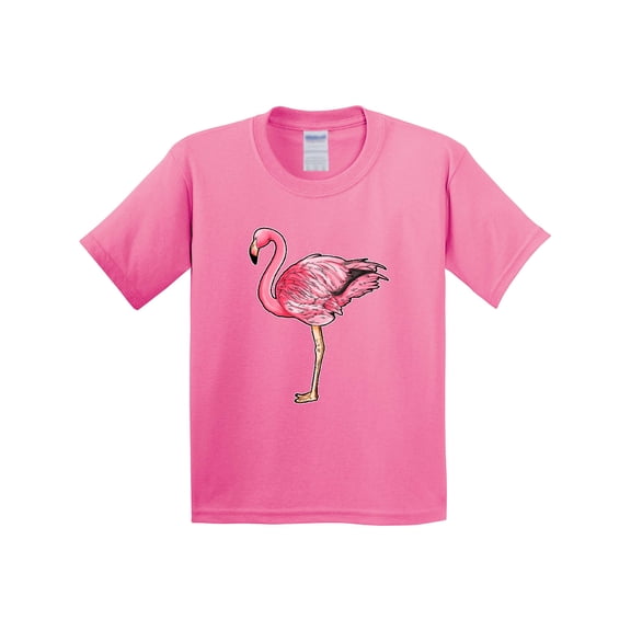 Inktastic Pink Flamingo Youth T-Shirt
