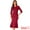 Red, variant on DARING DIVA 3/4 Sleeve Bodycon Fishtail Cocktail Dress S Black
