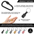 thumbnail image 4 of Yazoeia 22PCS 1/4 Inch Hex Shank Screwdriver Bit Holder,Bit Holder Keychain Quick Change Extension Bar Keychain Screw Adapter w Carabiner Drill Screw Adapter for Impact Driver Electric CJC912-132951, 4 of 7