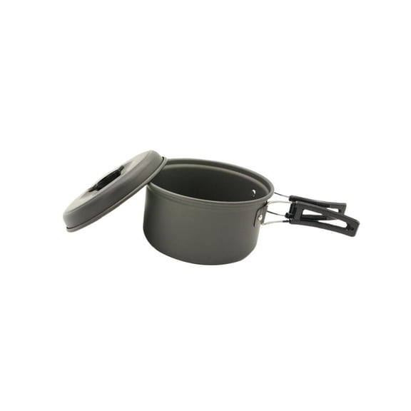 HEATSHAKING 1Pc Round Cooking Pot Outdoor Cooker Pot for Outdoor Camping 5.7x5.7x3.9in