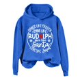 thumbnail image 2 of Dance Like Like Rudolph Santa Love Jesus Hoodies for Women Christmas Christian Hooded Sweatshirt, 2 of 4