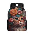 thumbnail image 1 of Fotbe Flower Crown Cat Mochila de Viaje para Laptop, Mochila Ejecutiva Delgada y Resistente 15.6", 1 of 8