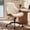 White, variant on FASTES Leather Office Chair, Armless Office Desk Chair Mid Back Modern Chair with Wheels for Home Office, Gray