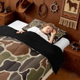 thumbnail image 3 of Erosebridal Camouflage Twin Comforter Sets,Cartoon Ocean Sloth Camo Silhouette Bedding Set For Boys Kids,Reversible Black,2-Piece, 3 of 7