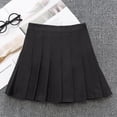 thumbnail image 3 of 3 Packs Girls Solid Pleated Skirts with Shorts Lining, Uccdo 3-11Y Little Girl School Uniform Mini Skirt, Teen Girls Skater Tennis Skirt Skorts, 3 of 8