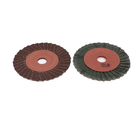 

2 Pcs 4 100mm Dia Sanding Flap Disc Grinding Wheel 180 Grit for Angle Grinder