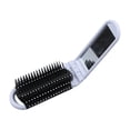 thumbnail image 2 of serony Travel Comb Mirror Folding Hair Brush Professional Dual-Use Compact Hairdressing Massage Mini Beauty Tools Car White, 2 of 9