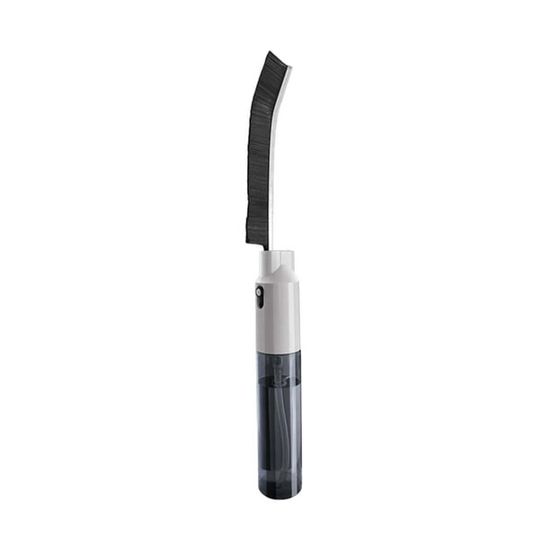 Cepillo para ranuras con pulverizador, cepillo para limpiar el suelo del inodoro, cepillo para esquinas de baño con boquilla para juntas de azulejos, encimeras de cocina y zonas de difícil acceso.