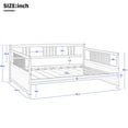 Clearance!Full Size Daybed Frame, Heavy Duty Solid Wood Daybed Frame