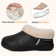 thumbnail image 6 of EverFoams Women's Micro Suede Cozy Memory Foam Winter Slippers with Fuzzy Faux Fur Collar and Indoor Outdoor Rubber Sole, 6 of 6