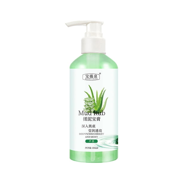 Exfoliante corporal de barro Removedor, exfoliante para piel muerta para hombres y mujeres, gel de baño de barro, crema facial de 350 ml