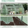 thumbnail image 3 of Outsunny 6' x 3' x 3' Mini Portable Greenhouse Garden Hot House with Two PE/PVC Covers, Steel Frame, 2 Roll Up Windows, 3 of 9