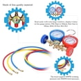 thumbnail image 2 of Professional Refrigeration Manifold Gauge Set with 1.5m Hoses, Metal-Plastic Construction, Dual Table Valves, Pressure Measurement for R12/R134A/R22/R502, 30-250PSI & 0-17.5kg/c㎡ Range, Includes 2, 2 of 6