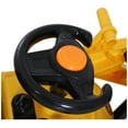 thumbnail image 4 of HOMCOM Bulldozer Jouet à Chevaucher avec Seau, Klaxon, Volant, Rangement, Tout-Petits de 3 Ans, Jaune, 4 of 8