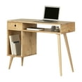 thumbnail image 2 of South Shore Kodali, Scandinavian Computer Desk, Natural Wood, 2 of 16