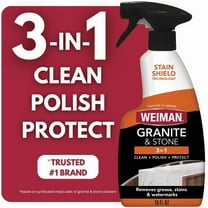 Weiman Granite & Stone 3-in-1 Cleaner, Polish & Protect for Granite and Stone Countertops, 16 fl oz
