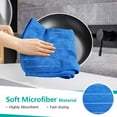 thumbnail image 3 of Dish Towels-8Pack, 18”x26”, Super Soft and Absorbent, Multi-Purpose Microfiber Kitchen Towels for Home, Kitchen-Grey/White, 3 of 8