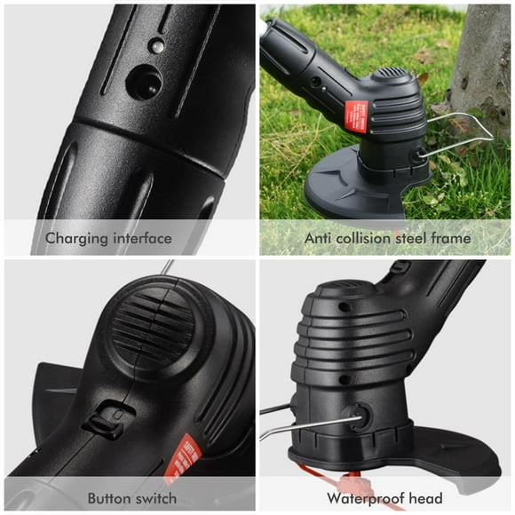 Garden Tool Cordless Lawn Trimmer Cordless Rechargeable Grass Trimmer String Grass Trimmer for Garden Lawn Weeding