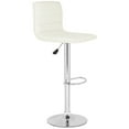 thumbnail image 3 of SAFAVIEH Arissa 29.9" Contemporary Swivel Bar Stool, White, 3 of 6