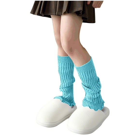 Besolor Girls Leg Warmers Ribbed Knit Long Cute Winter Warm Ankle Boot Socks for Sports Party Accessorie