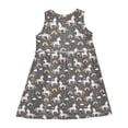 thumbnail image 3 of Girls Dress White Unicorns Rainbows Sleeveless Dress for Girls Hem A-Line Casual Sundress, 3 of 7