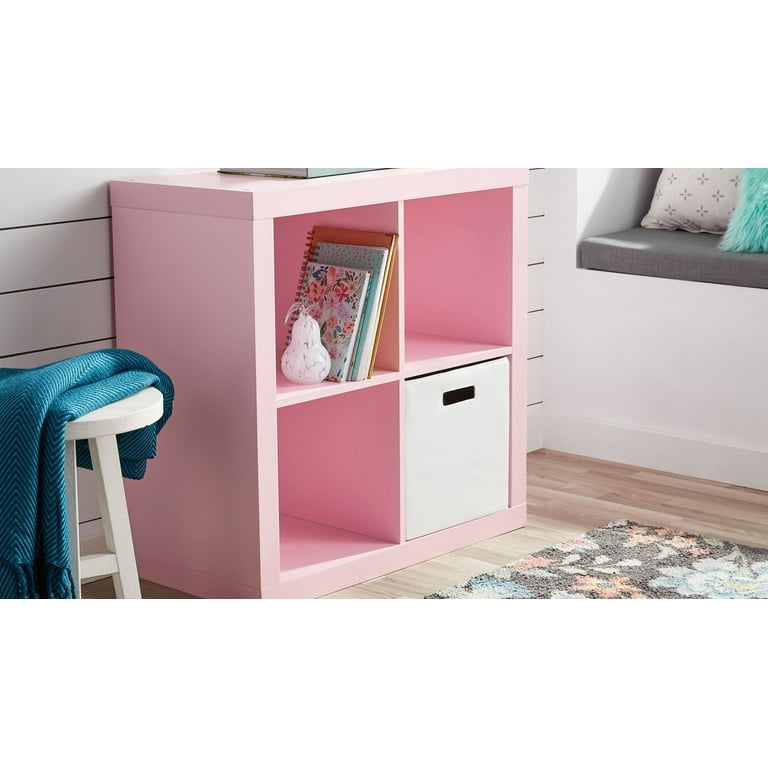 Better Homes & Gardens Square 4-Cube Organizer, Pink Better Homes & Gardens Square 4-Cube Organizer, Pink